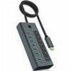 ICY BOX 7-PORT TYPE-C 3.2 GEN2 HUB WITH LCD SCREEN AND PSU 36W IB-HUB1457-C31