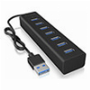 ICY BOX IB-HUB1700-U3 7-PORT HUB WITH USB TYPE-A INTERFACE AND POWER SUPPLY