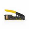 NEDIS CCGG89510BK CRIMP PLIERS CUTTING / PLIER / STRIPPING, RUBBER / STEEL BLACK / YELLOW