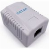 CABLEXPERT CAT6A FTP SINGLE PORT SURFACE MOUNT BOX WHITE NCAC-1F6A-01