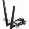 ASUS PCE-BE6500 WIFI 7 PCI-E WIRELESS ADAPTER WITH TWO EXTERNAL ANTENNAS AND BLUETOOTH 5.4
