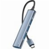 YESIDO HB17 USB-C HUB 4IN1 GREY