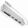 ICY BOX TYPE-C 3-PORT USB 3.2 HUB AND MULTI CARD READER SILVER IB-HUB1413-CR