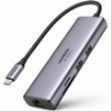 UGREEN TYPE-C HUB CM512 60515 2X USB-A 3.0 + TYPE-C + HDMI +SD+MICROSD + RJ45 GREY