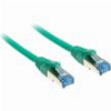 INLINE PATCH CABLE CAT.6A S/FTP (PIMF) 500MHZ GREEN 1.5M