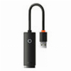 BASEUS LITE SERIES ETHERNET ADAPTER USB TO RJ45 LAN PORT 100MBPS BLACK