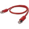 CABLEXPERT PP12-1M/R RED PATCH CORD CAT.5E MOLDED STRAIN RELIEF 50U PLUGS 1M