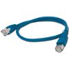 CABLEXPERT PP22-1M/B BLUE FTP PATCH CORD MOLDED STRAIN RELIEF 50U PLUGS 1M