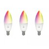 DELTACO SH-LE14RGB-3P SMART HOME ΛΑΜΠΑ LED E14 WIFI 5W RGB DIMMABLE ΛΕΥΚΗ ΣΕΤ 3 ΤΜΧ 220-240V