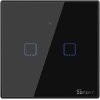 SONOFF TX-T3EU2C TWO-CHANNEL TOUCH LIGHT SWITCH WI-FI BLACK