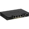 NETGEAR GS305P 5 PORTS UNMANAGED GIGABIT ETHERNET (10/100/1000) BLACK POE GS305P-100PES