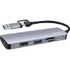 4SMARTS 5IN1 UNIVERSAL MULITPORT USB HUB SPACE GREY