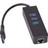 AKYGA HUB AK-AD-32 3X USB 3.0 WITH NETWORK CARD 10/100/1000 15CM