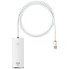 BASEUS LITE SERIES HUB 4X USB 3.0 + TYPE-C 1M WHITE