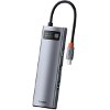 BASEUS METAL GLEAM SERIES 8-IN-1 MULTIFUNCTIONAL TYPE-C HUB HDMI 4K RJ45 3X USB3.0 CARD READER