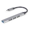 GEMBIRD UHB-CM-U3P1U2P3-02 USB TYPE-C 4-PORT USB HUB (USB3 X 1 PORT USB2 X 3 PORTS) SILVER