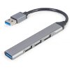 GEMBIRD UHB-U3P1U2P3-02 4-PORT USB HUB (USB3 X 1 PORT USB2 X 3 PORTS) SILVER