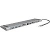 LOGILINK UA0373 USB 3.2 GEN 1 DOCKING STATION 11-PORT, USB-C, PD, SILVER