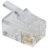 EQUIP 121110 RJ11 M 4/4 MODULAR PLUG