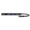 4SMARTS 6 IN 1 USB HUB CARD READER DEX FUNCTION HDMI GREY