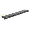 DELOCK 43316 19'' PATCH PANEL 24 PORT CAT.6 0.5 U BLACK
