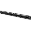 DIGITUS DN-91624U 24-PORT UNSHIELDED CAT.6 1U 19'' PATCH PANEL BLACK CLASS E