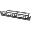 LANBERG 12-PORT 1U PATCH PANEL BLANK BLACK