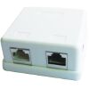 CABLEXPERT NCAC-HS-SMB2 2-JACK SURFACE MOUNT BOX WITH 2 CAT5E HALF-SHIELDED KEYSTONE JACKS