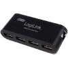 LOGILINK UA0085 USB2.0 4-PORT HUB WITH POWER SUPPLY BLACK