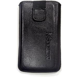 LEATHER POUCHE ANILINE CASE BLACK ΓΙΑ APPLE IPHONE 4