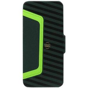 ΘΗΚΗ ΔΕΡΜΑΤΙΝΗ FLIP STONEAGE APPLE IPHONE 5/5S CRAZY ZEBRA GREEN