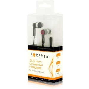 FOREVER 3.5MM UNIVERSAL HEADSET BLACK