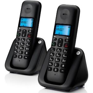 MOTOROLA T302 DECT GAP DUAL CORDLESS PHONE GR