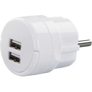 HAMA 121989 TRAVEL CHARGER 2X USB 2.1A WHITE