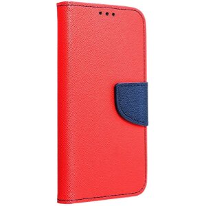 FANCY BOOK FLIP CASE FOR XIAOMI REDMI NOTE 9 RED/NAVY