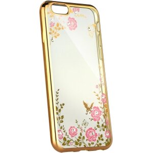 FORCELL DIAMOND BACK COVER CASE FOR SAMSUNG GALAXY A8 PLUS 2018 GOLD