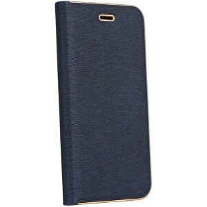 FORCELL LUNA BOOK FLIP CASE GOLD FOR IPHONE 7 / 8 / SE 2020 NAVY BLUE