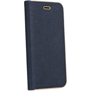 FORCELL LUNA BOOK FLIP CASE GOLD FOR IPHONE 7 / 8 / SE 2020 NAVY BLUE