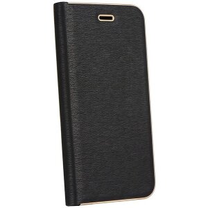 FORCELL LUNA BOOK FLIP CASE GOLD FOR SAMSUNG GALAXY A20E BLACK