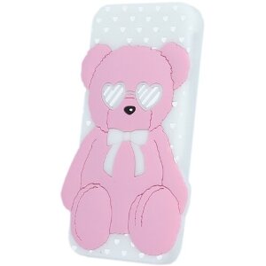 GREENGO SILICON 3D BACK COVER CASE LOVE BEAR FOR HUAWEI Y6 II WHITE 5900495521903
