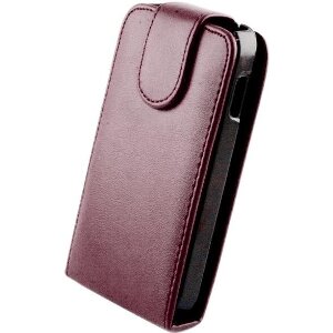 LEATHER CASE FOR LG SWIFT L3 II PURPLE
