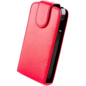 LEATHER CASE FOR SONY XPERIA M RED