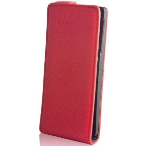 LEATHER CASE STAND FOR LG L5 RED