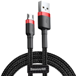 BASEUS CABLE CAFULE MICRO USB 1.5A 2M RED/BLACK