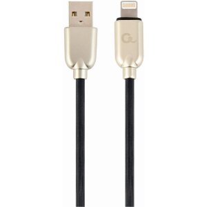 CABLEXPERT CC-USB2R-AMLM-2M PREMIUM RUBBER 8-PIN CHARGING AND DATA CABLE 2M BLACK