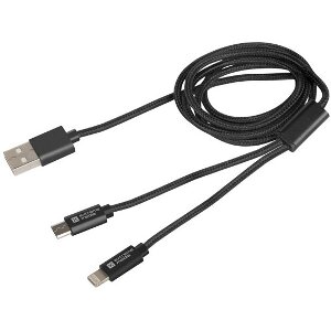 EXTREME MEDIA NKA-1208 2IN1 MICRO USB - LIGHTNING CHARGE/SYNCE USB CABLE 1M