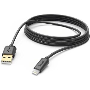 HAMA 173787 HAMA CHARGING/DATA CABLE LIGHTNING 3 M BLACK