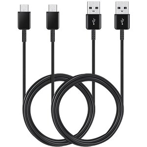 SAMSUNG CABLES 2 PIECES SET USB TYPE-C EP-DG930MB BLACK