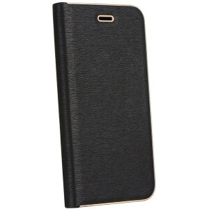 LUNA BOOK FLIP CASE FOR SAMSUNG GALAXY A12 BLACK