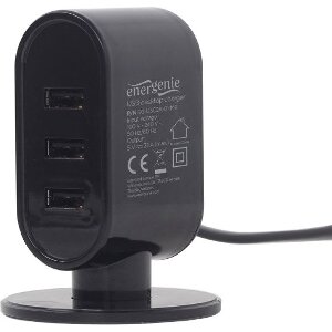 ENERGENIE EG-U3C3A-01-MX UNIVERSAL USB DESKTOP CHARGER 3.1A BLACK